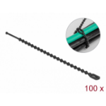 DeLOCK Beaded Cable Tie reusable L 100 x W 2.4 mm black 100 pieces