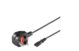 Microconnect PE090718 power cable Black 1.8 m Power plug type G C7 coupler