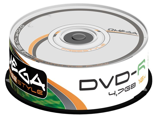 Photos - Optical Storage FreeStyle DVD-R , 4.7GB, Speed 16X, Spindle, Cakebox OMDF1625 (x25 pack)