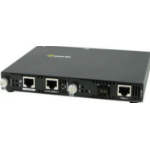 Perle SMI-100-S1ST20D - Fast Ethernet IP Managed Media Converter. 100BASE-TX (RJ-45) [100 m/328 ft.] to 100BASE-BX 1550nm TX / 1310nm RX single fiber single mode (ST) [20 km/12.4 miles]