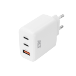 ACT USB-C/USB-A lader 65W 3-poorts met Power Delivery PPS, QuickCharge en GanFast