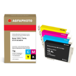 AgfaPhoto APET181SETD inktcartridge 4 stuk(s) Compatibel Hoog (XL) rendement Zwart, Cyaan, Magenta, Geel