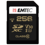 Emtec 256GB UHS-I U3 V30 EliteGold SD Memory Card