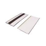Beaverswood Magnetic Ticket Holder (Clear) With Card Insert (White) For Shelving and Racking H80mmxW200mm (Pack 50) - TS820M