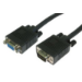 Cables Direct SVGA Extension, 1m VGA cable VGA (D-Sub) Black