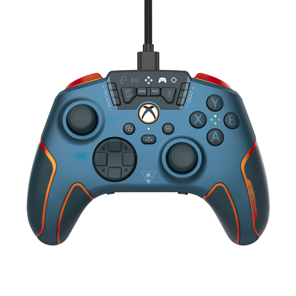 Image of Turtle Beach Recon Cloud Blue, Orange Bluetooth/USB Gamepad...