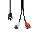 ProXtend 3-Pin to 2 x RCA Cable F-M
