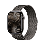 Apple Watch Series 10 GPS + Cellular 46mm Slate Titanium Case with Slate Milanese Loop - M/L