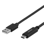 Deltaco USBC-1007-LSZH USB cable 3 m USB 2.0 USB A Black