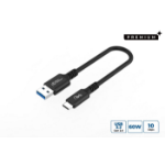 Microconnect USB3.2AC015 USB cable USB 3.2 Gen 2 (3.1 Gen 2) 0.15 m USB C USB A Black