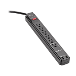 Tripp Lite TLP606USBB surge protector Black 6 AC outlet(s) 120 V 74.8" (1.9 m)