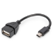 Digitus USB mini-B - USB-A adapter/converter, OTG, 0.2m