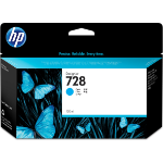 HP F9J67A/728 Ink cartridge cyan 130ml for HP DesignJet T 730/830