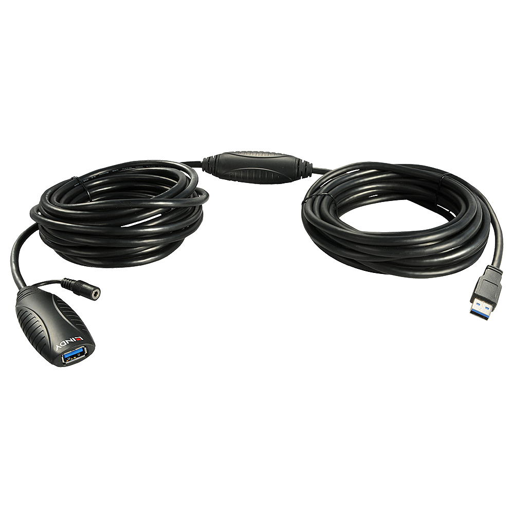 Photos - Cable (video, audio, USB) Lindy 15m USB 3.0 Active Extension 43099 
