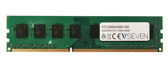 Image of V7 4GB DDR3 PC3-12800 - 1600mhz DIMM Desktop Memory Module -...