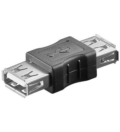Image of Microconnect USBAFAF cable gender changer USB A Black