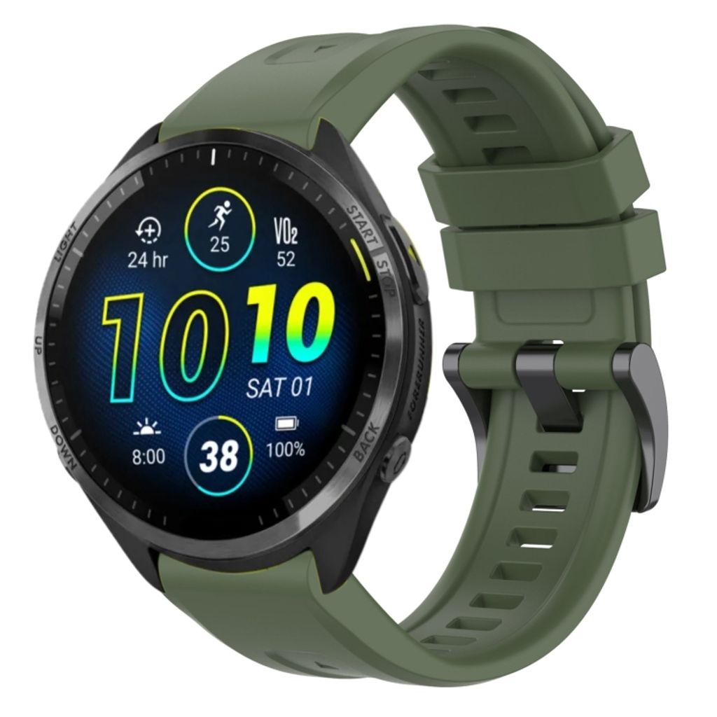 EU Product - Forerunner 965 / 955 / 945 / 937 Silicone Watch Band - Green thumbnail