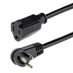 StarTech.com PAC101R1 power cable Black 11.8" (0.3 m) NEMA 5-15P NEMA 5-15R