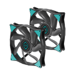 Iceberg Thermal IceGALE Xtra Computer case Fan 14 cm Black 2 pc(s)