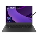 LG Gram Pro 16TB90TP Intel Core Ultra 7 255H Hybrid (2-in-1) 40.6 cm (16") Touchscreen WQXGA+ 16 GB LPDDR5x-SDRAM 1 TB SSD Wi-Fi 7 (802.11be) Windows 11 Pro Black