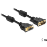 DeLOCK DVI-D/DVI-D 2m DVI cable Black