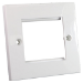 Cablenet Flat Faceplate 50mm x 50mm Single Gang