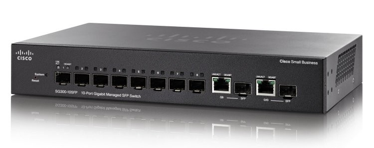 Cisco Small Business SG350-10SFP Managed L2/L3 1U Black