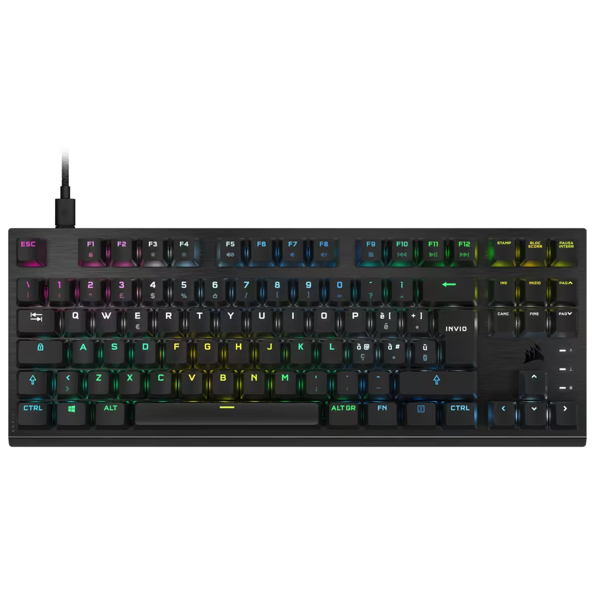Image of Corsair K60 PRO TKL keyboard USB QWERTY UK English Black