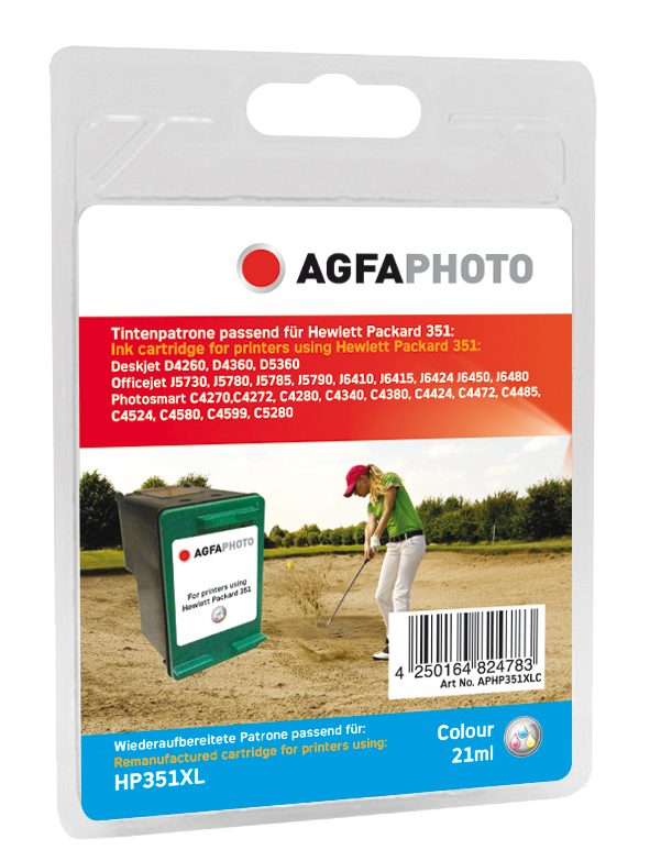 AgfaPhoto APHP351XLC ink cartridge 3 pc(s) Cyan, Magenta, Yellow, 0 in ...