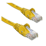 8WARE CAT5e Cable 25cm / 0.25m - Yellow Color Premium RJ45 Ethernet Network LAN UTP Patch Cord 26AWG CU Jacket