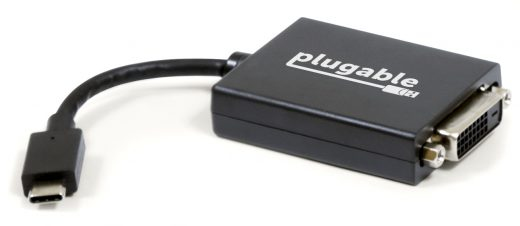 Plugable Technologies USBC-DVI USB graphics adapter Black