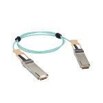 Black Box QSFP-100G-AOC3M-BB InfiniBand/fibre optic cable 118.1" (3 m) QSFP28 OM3 Aqua color