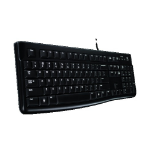 Logitech K120 Corded keyboard USB Russian Black