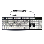 Geemarc Telecom Large Black Print on White Keys