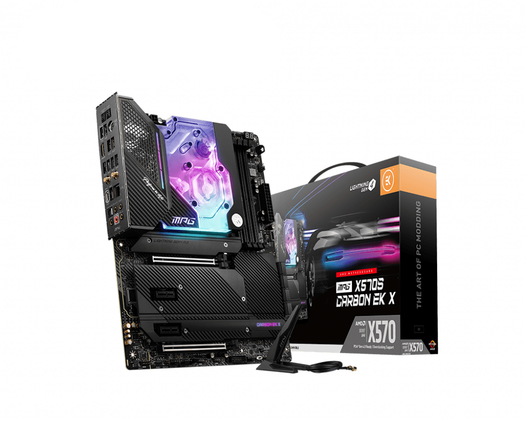 Image of MSI MPG X570S CARBON EK X motherboard AMD X570 Socket AM4 ATX
