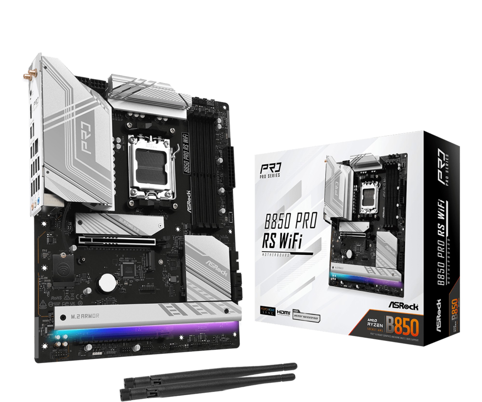 Asrock B850 Pro RS WiFi AMD B850 Socket AM5 ATX