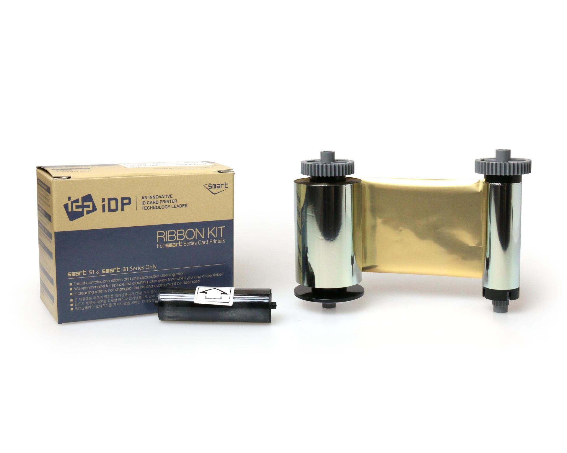 Image of IDP Smart 51 & 31 Metallic Gold Mono Ribbon Roller with Cleaning...