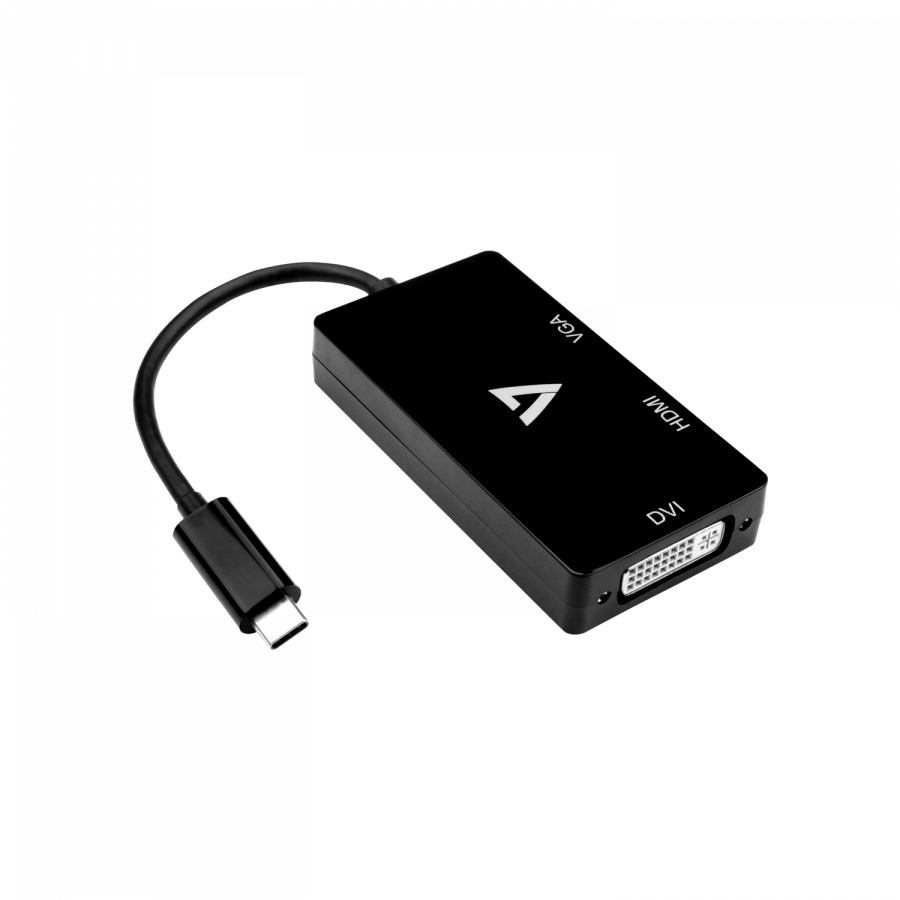 Image of V7 V7UC-VGADVIHDMI-BLK USB graphics adapter 3840 x 2160 pixels Black