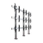B-Tech SYSTEM X - 3 x 3 Universal Bolt-Down Videowall Mounting System with Micro-Adjustment for 46-55" screens