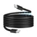 LogiLink USB 2.0 Type-C cable, C/M to C/M, magnetic, 100W, nylon, black, 1 m