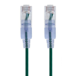 Monoprice SlimRun networking cable Green 2.1 m Cat6a U/UTP (UTP)