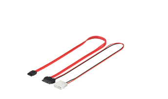 Image of Microconnect PI2025 SATA cable 0.25 m SATA 7-pin Power Black