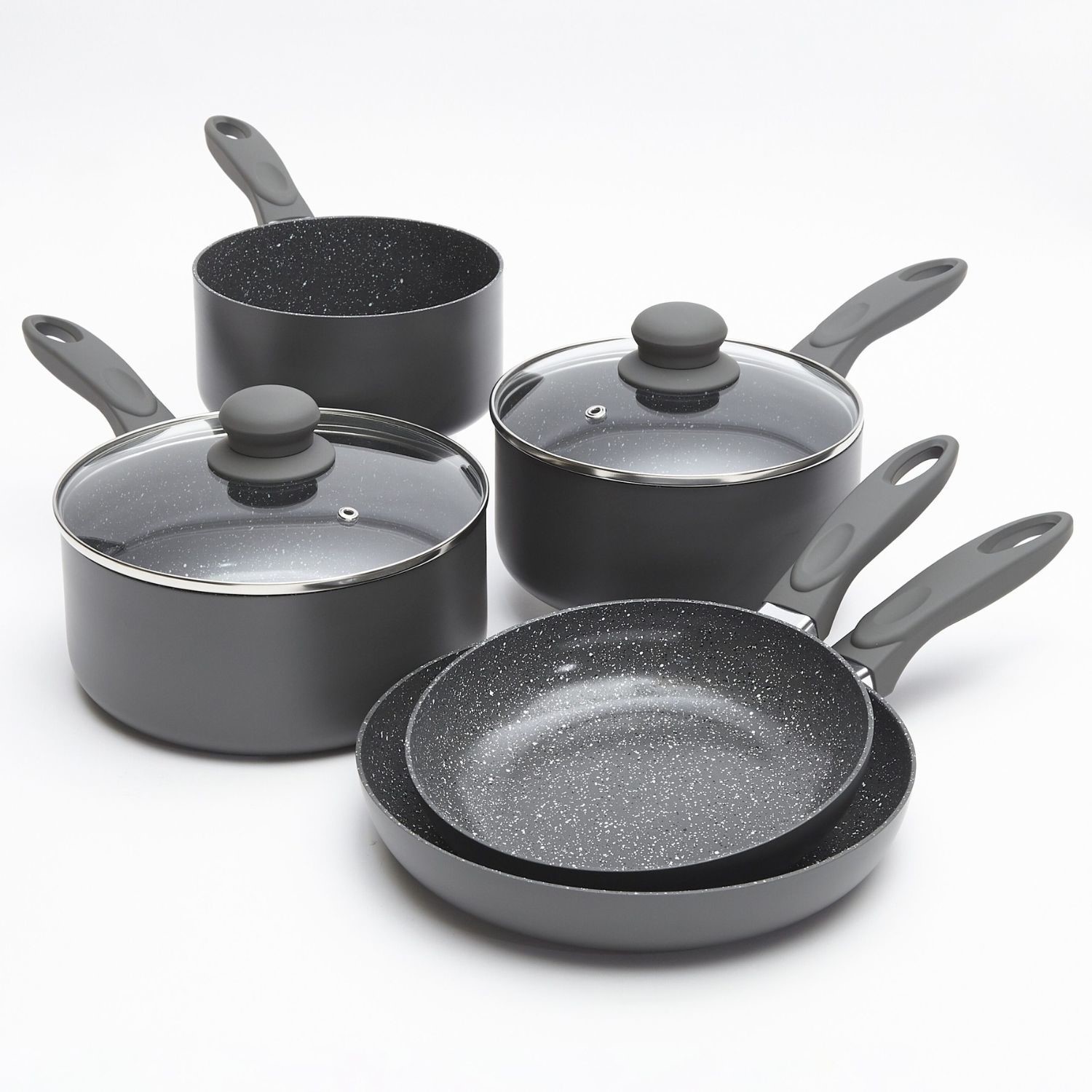 De Santii 5 Piece Pan Set - Grey