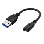 Microconnect USB3.0ACF02 USB cable USB 3.2 Gen 1 (3.1 Gen 1) 0.2 m USB A USB C Black