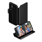 PanzerGlass PG CARE Samsung A57 Wallet Kickstand mobile phone case 17 cm (6.7") Wallet case Black