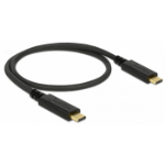 DeLOCK 83043 USB cable USB 2.0 0.5 m USB C Black