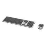 Manhattan 180788 keyboard Mouse included Universal RF Wireless QWERTY Black, Silver