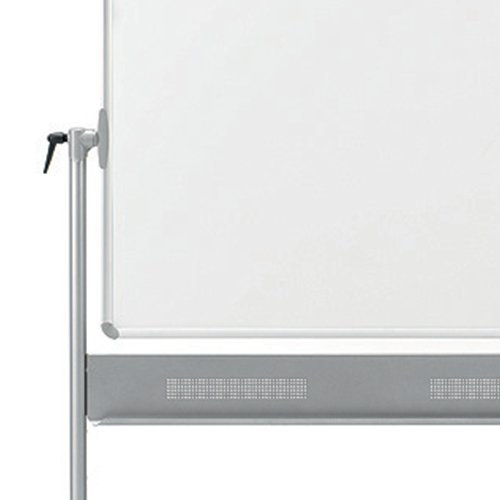 Nobo Mobile Combination Board Magnetic Steel Whiteboard/Grey Felt Noticeboard Horizontal Pivot 1200x900mm