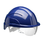 Centurion Vision Plus Safety Helmet With Integrated Visor Blue