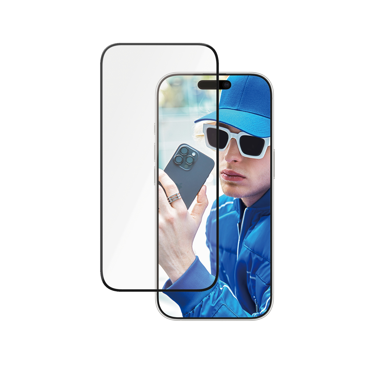 PanzerGlass Â® Ceramic Screen Protector iPhone 16 Pro | Ultra-Wide Fit w. EasyAligner